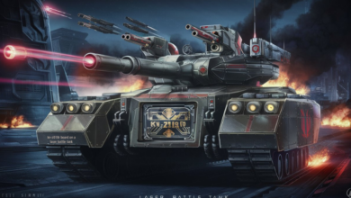 kn-z018r board on a laser battle tank