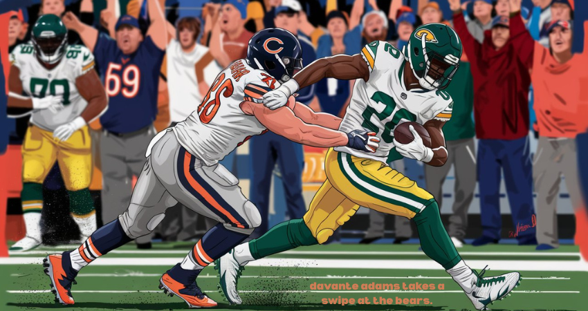davante adams takes a swipe at the bears.