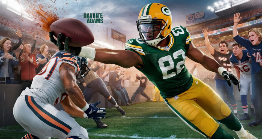 davante adams takes a swipe at the bears.