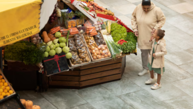 indícame el camino a la tienda de alimentos más cercana