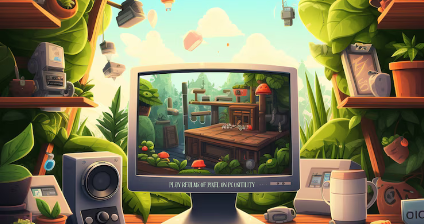 play realms of pixel on pc usitility